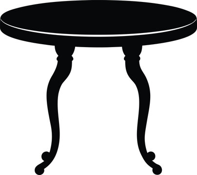 vintage table isolated on white