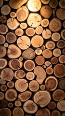 Wood slice wall pattern (1)