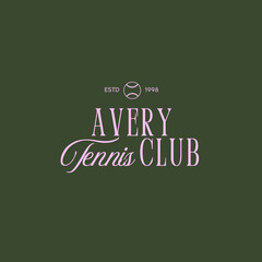 club text logo design