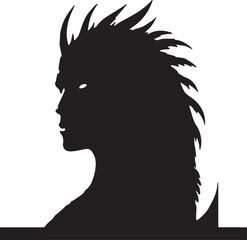 EmberHydra in silhouette image white backgrpound.