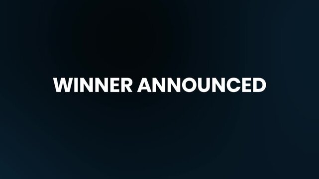 Winner Announced – 4K Neon Text Animation for Contest or Giveaway Results