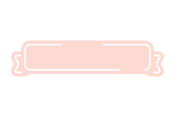 可愛い手描き風のリボン