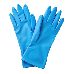 Fototapeta premium blue rubber gloves png disposable blue nitrile gloves png protective handwear png medical safety gloves png transparent background image