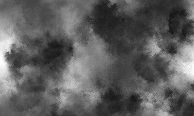A dark and heavily textured smoke or cloud background, perfect for creating dramatic, mysterious, or moody design aesthetics in various digital art projects and overlays.