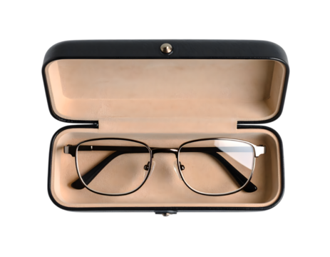 Elegant Eyeglasses in Stylish Case for Optimum Eye Care Essentials