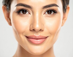 Close-up of a woman with flawless skin (1)