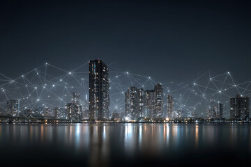 Neo-Tokyo Nightscape A Digital Metropolis