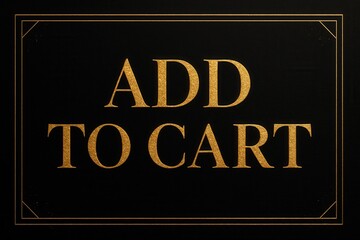 Obraz premium Elegant black and gold typography reading 
