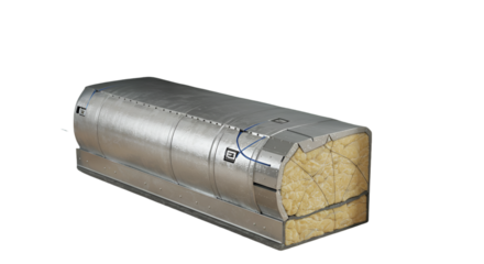 3D Rendered Metallic Structure Isolated on Transparent Background