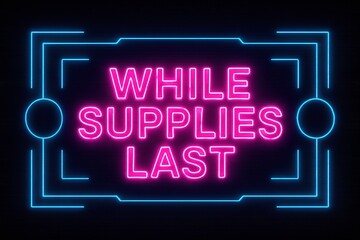 Obraz premium Neon-inspired sign displaying the phrase 