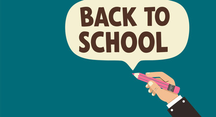 Back to School with Hand Pointing