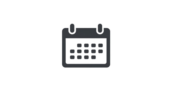 A Simple Isolated Illustration Of A Calendar With A Transparent Background