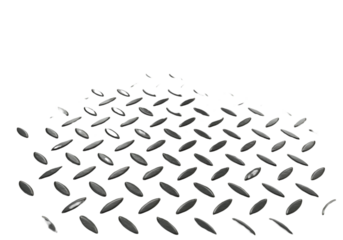 Abstract 3D Metal Diamond Plate Texture Background in Gray Color with Black