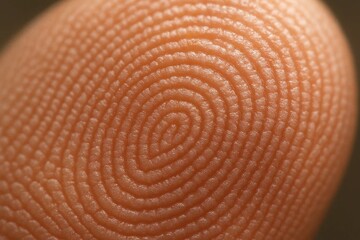 Close-up Fingerprint Detail