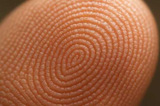 Close-up Fingerprint Detail