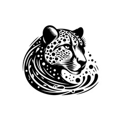 vector illustration of a leopard