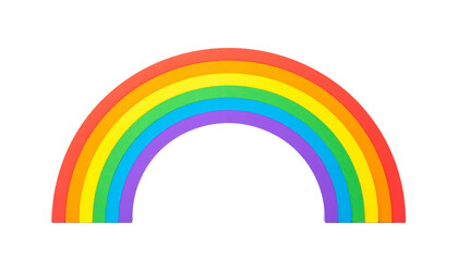 Rainbow isolated on a transparent background.