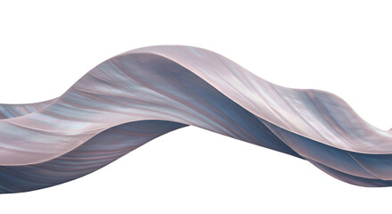 Abstract 3D Wave Textured Background with Smooth Curves on Transparent Black