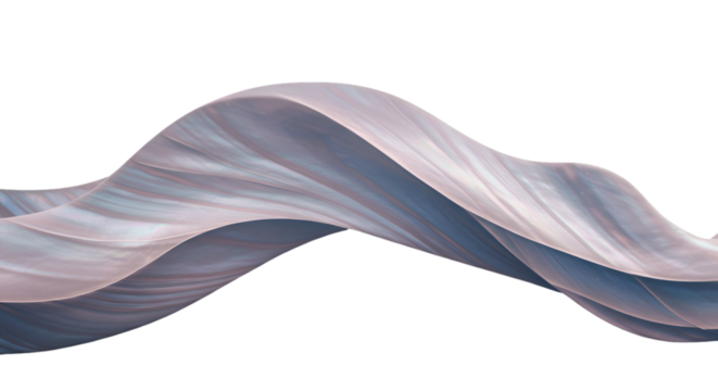 Abstract 3D Wave Textured Background with Smooth Curves on Transparent Black