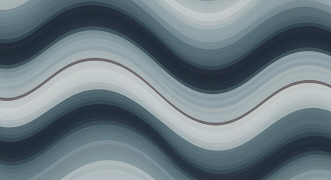 Abstract Illustration Of Blue Pixel Waves Background Design