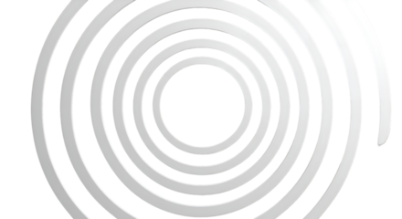 Abstract Geometric Spiral Illustration On Transparent Background