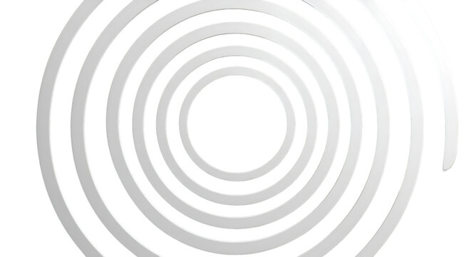Abstract Geometric Spiral Illustration On Transparent Background