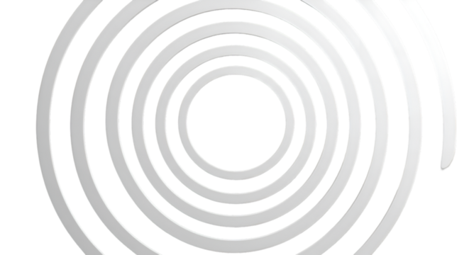 Abstract Geometric Spiral Illustration On Transparent Background - Powered by Adobe