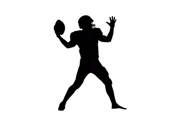 Abstract Illustration Of A Man Silhouette In Dark Isolated Background