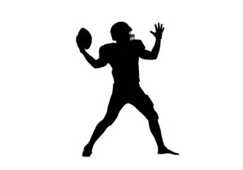 Abstract Illustration Of A Man Silhouette In Dark Isolated Background