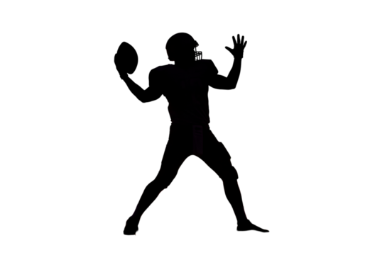 Abstract Illustration Of A Man Silhouette In Dark Isolated Background