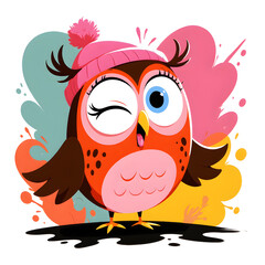 Naklejka premium cute owl