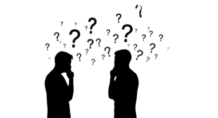 Abstract Graphic Illustration Question Mark Symbols Dark Background