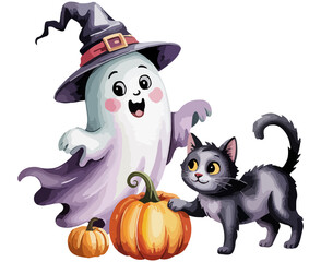 Cute Halloween Ghost Png