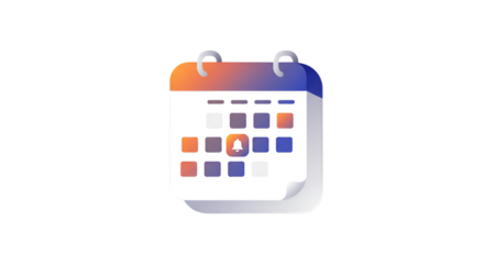 Abstract Illustration Of A Colorful Calendar For Schedule Management Planning
