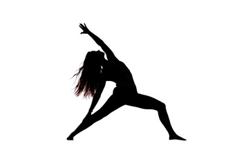 Abstract Silhouette Hand With Orange Glow In Dark Background Illustration