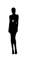 Abstract Star Flare Illustration With Transparent Background And Blackness