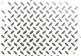 Abstract Metal Texture Background with Diamond Plate Pattern Isolated