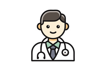 Doctor stethoscope health care medical checkup icon