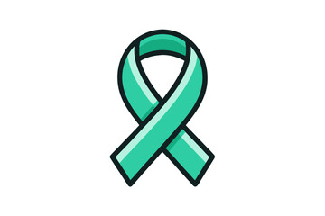 mental health awareness ribbon icon symbol