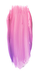 Abstract Pink And Purple Brushstroke Isolated Illustration On Black Background