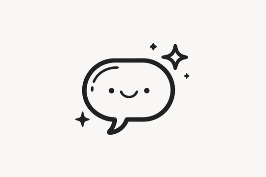 positive affirmation speech bubble motivational icon  