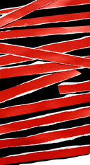 Abstract Red Lines Over Black Transparent Background Illustration