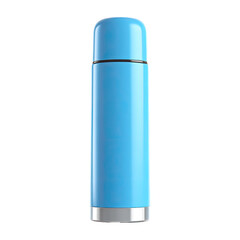 Light-blue insulated thermos bottle