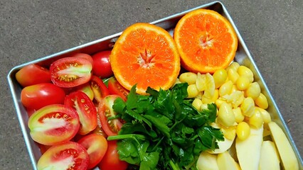 Raw Ingredients for Making Smoothies