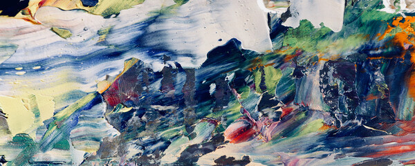 Abstract art background . Hand painting artwork on canvas .