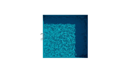 Abstract Turquoise Water Texture Background Square Transparent Illustration
