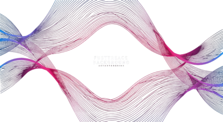 Abstract Wave Background Illustration With Blue And Pink Colors