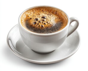 Fototapeta premium A steaming cup of coffee