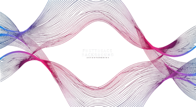 Abstract Wave Background Illustration With Blue And Pink Colors