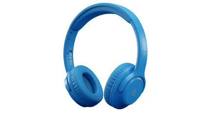 Blue Headphones Illustration Isolated on Transparent Background